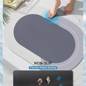 Non Slip Bathroom Rugs - Super Absorbent Rubber Bath Mats for Bathroom