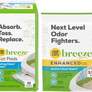Purina Tidy Cats Breeze Litter Pellets, Enhanced Litter Pellets 3.5 lb (Pack of 2)