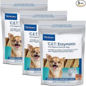 C.E.T. Enzymatic Oral Hygiene Chews for Petite Dogs, 90 Count