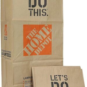 The Home Depot 49022-25PK Heavy Duty Brown Paper Lawn and Refuse Bags for Home and Garden, 30 gal (Pack of 50)