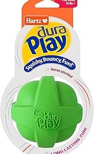 Hartz Dura Play Ball for Medium to Large Dogs Assorted Color, 3 Dura Play Balls