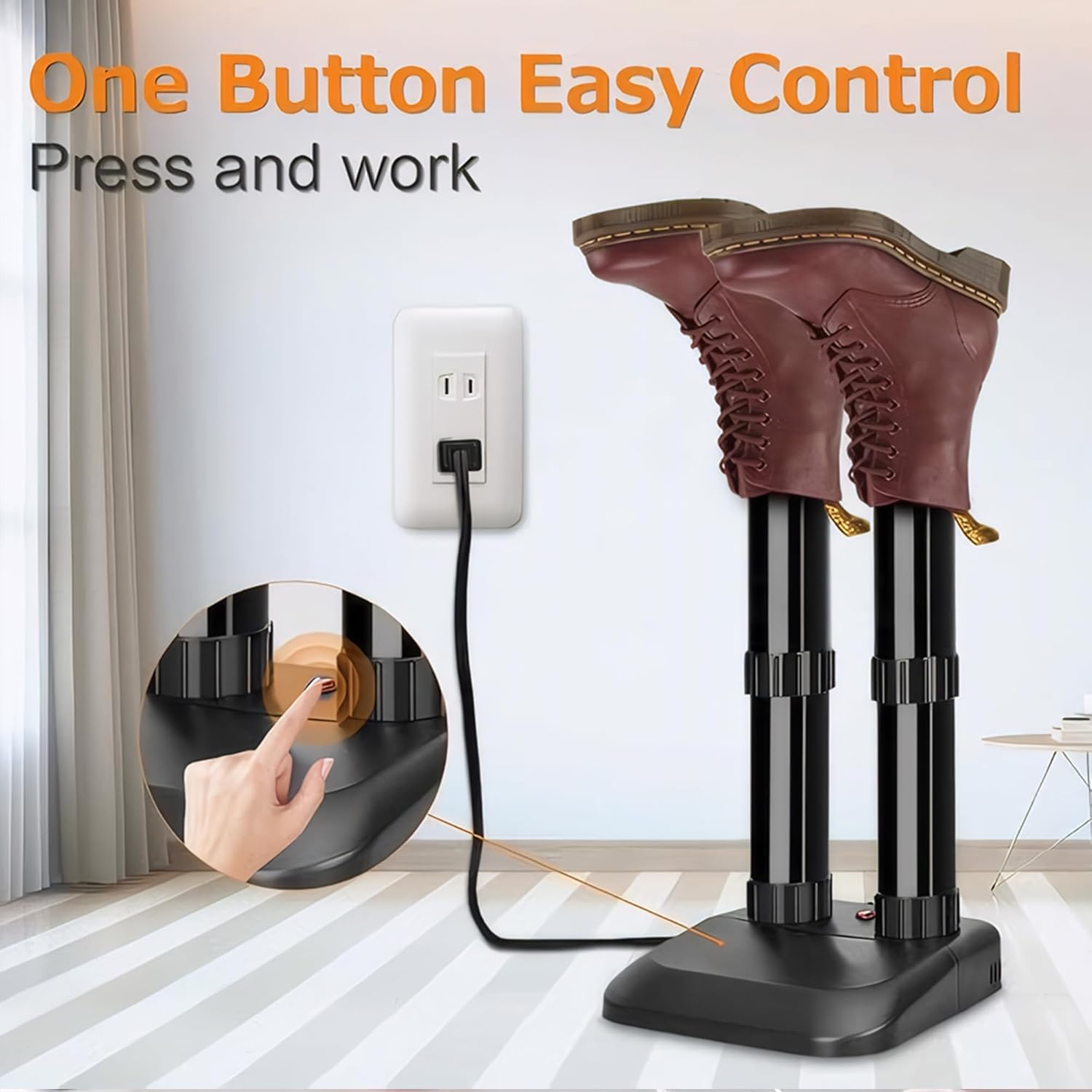 Boot Dryer, Silent Shoe Dryer & Warmer for Gloves and Gear
