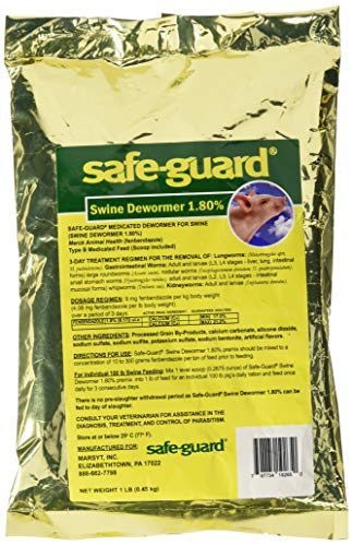 Safe-Guard MERCK Animal Health MFG 184311 1 LB 1.8% Swine Scoop