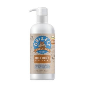 GRIZZLY PET PRODUCTS Joint Aid Liquid Hip and Joint Health Supplement Product for Dogs and Cats, 16 Ounce