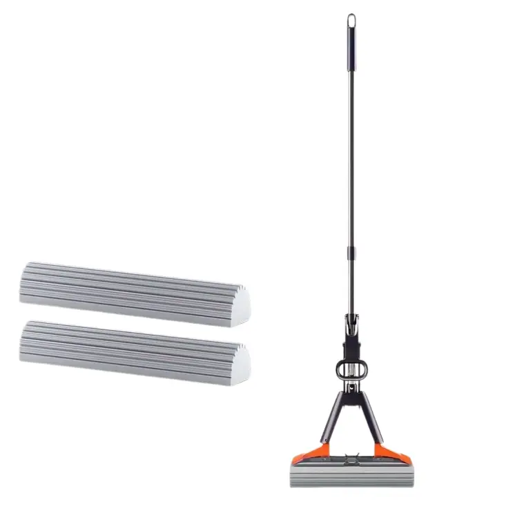Sponge Mop Super Absorbent with 2 Mop Heads