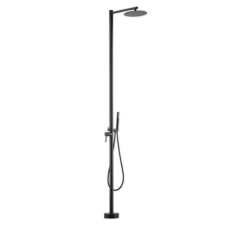 Outdoor Wall-Mounted Shower Column with Hot & Cold Water