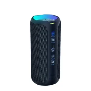 40W Waterproof Bluetooth Speaker with LED Light (Black)