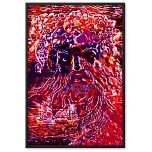 WHEN POSEIDON ASKED THE WAVES TO DANCE UPPER Framed Poster